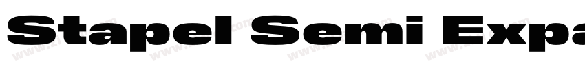 Stapel Semi Expanded字体转换
